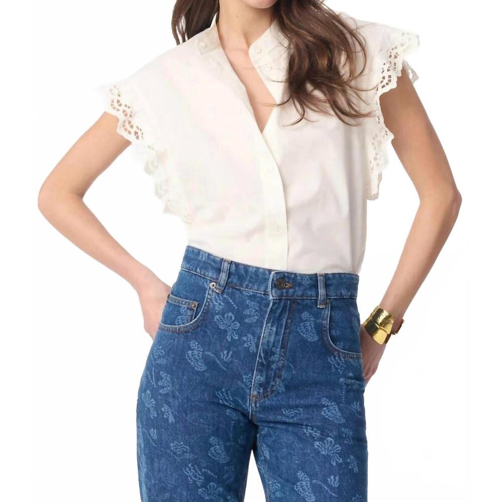 NEW VANESSABRUNO gifty blouse in ecru